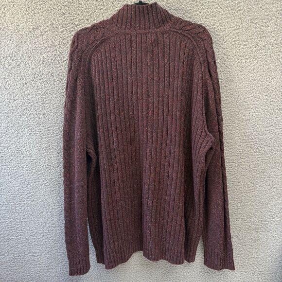 Tommy Bahama Sweater Mens XXL Merino Wool Silk 1/4 Zip Academia Preppy 2XL - Picture 9 of 10